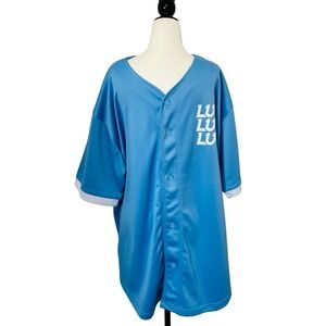 Lug Baby Blue Button Down‎ Mens Short Sleeve Jersey Size XL